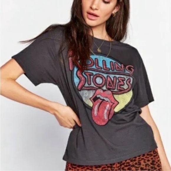 Daydreamer x Free People Rolling Stones T-shirt vintage style tee - Picture 1 of 11